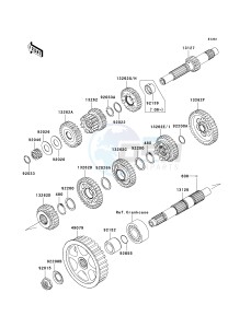 VN 900 C [VULCAN 900 CUSTOM] (7F-9FA) C9FA drawing TRANSMISSION