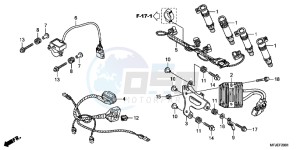 CBR600RRC drawing SUB HARNESS