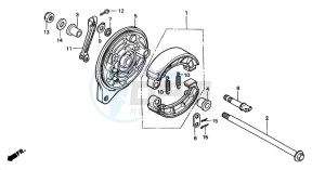 VT750DCA SHADOW SPIRIT drawing REAR BRAKE PANEL