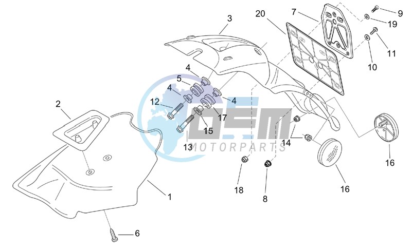 Rear body III - Mudguard