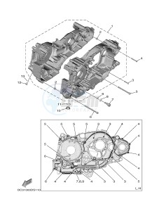 XP530 XP530-A TMAX SX ABS (BX38) drawing CRANKCASE