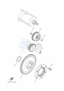 YFM700FWBD KODIAK 700 EPS (BGFD) drawing STARTER CLUTCH