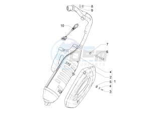 LIBERTY 125 4T E4 POSTE (EMEA) drawing Silencer