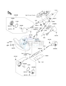 VN 1600 D [VULCAN 1600 NOMAD] (D6F-D8FA) D7FA drawing TURN SIGNALS