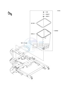 KAF 400 B [MULE 600] (B6F-B9F) B8F drawing OPTIONAL PARTS-- FRAME- -