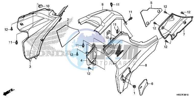 SIDE COVER/TANK COVER