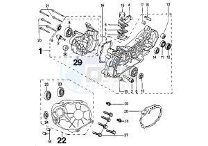 SQUAB - 50 cc drawing CRANKCASE