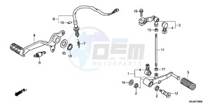 CBF1000FAC drawing PEDAL