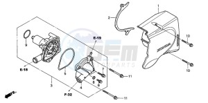 CBF500 drawing WATER PUMP