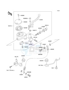 VN 800 C [VULCAN 800 DRIFTER] (C1 CAN ONLY-C2) [VULCAN 800 DRIFTER] drawing FRONT MASTER CYLINDER