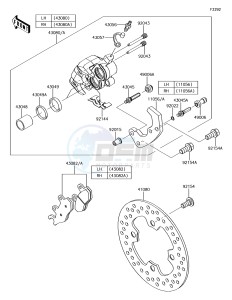 MULE PRO-DXT KAF1000BJF EU drawing Front Brake