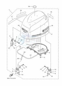 F225BETU drawing FAIRING-UPPER