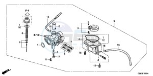 CRF50FE CRF50F Europe Direct - (ED) drawing CARBURETOR