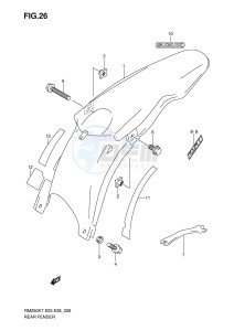 RM250 (E3-E28) drawing REAR FENDER