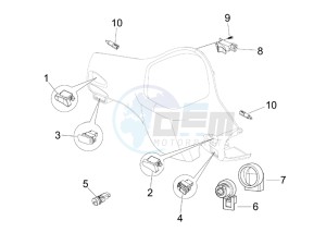 Granturismo 125 L Potenziato UK drawing Selectors - Switches - Buttons