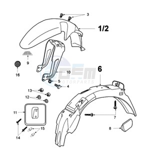 FOX LX A2 EU drawing FENDERS