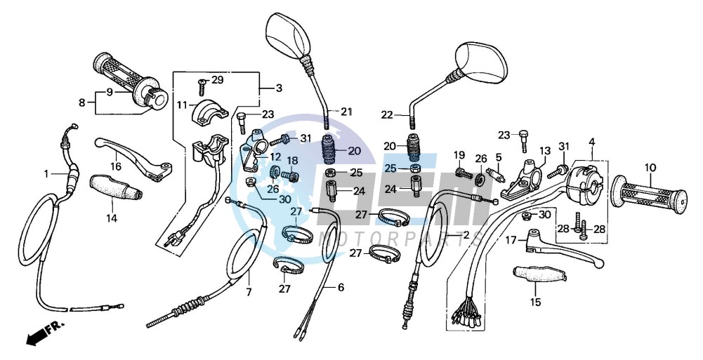 HANDLE LEVER/SWITCH/CABLE (3)