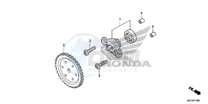 SH125D SH125i UK - (E) drawing OIL PUMP