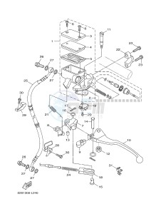 HW151 XENTER 150 (52S2) drawing FRONT MASTER CYLINDER