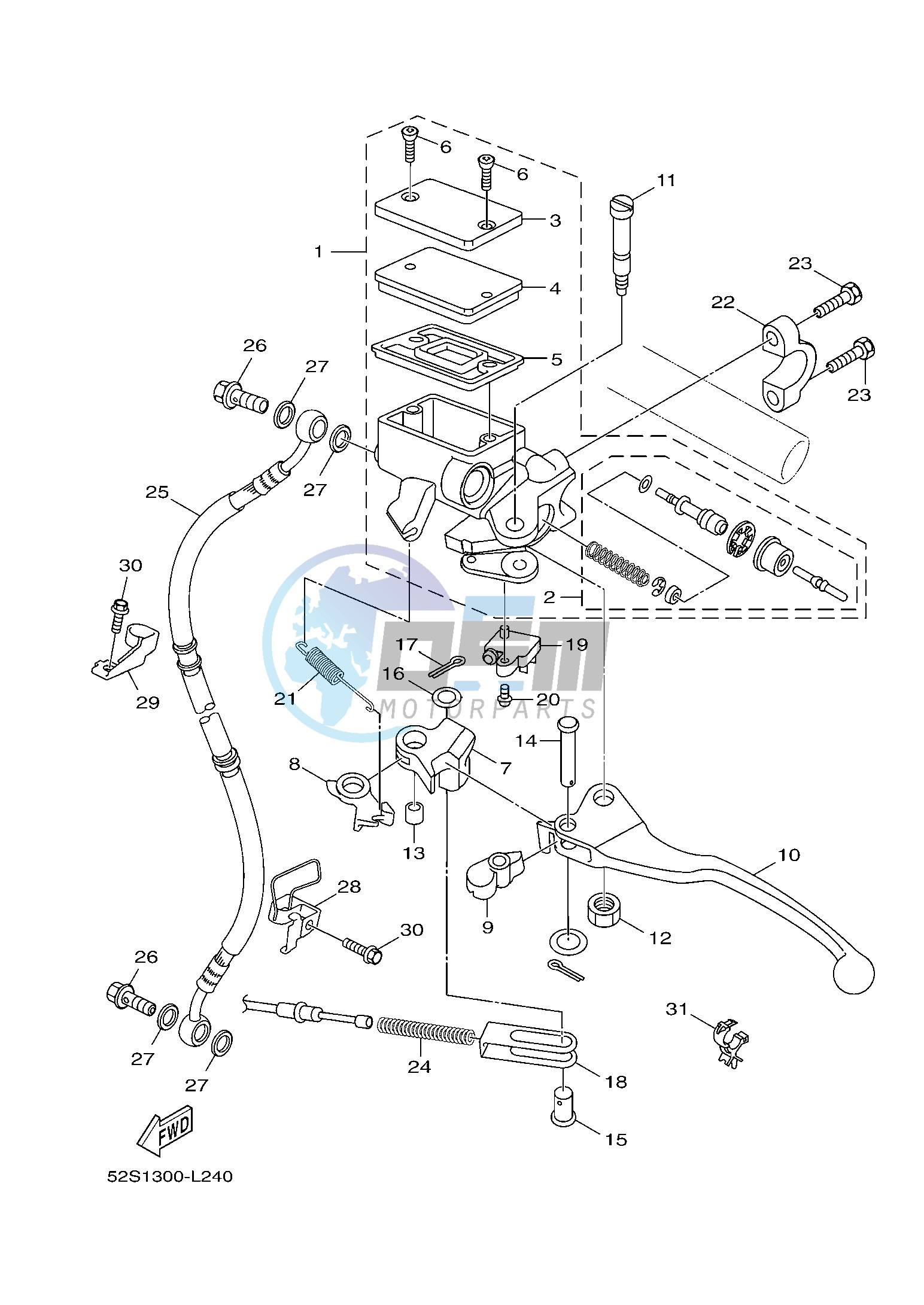 FRONT MASTER CYLINDER