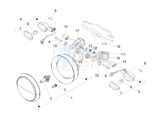 V7 III Stone 750 e4 (NAFTA) drawing Front lights