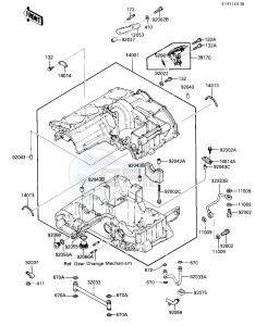 ZX 900 A [NINJA] (A3) NINJA 900 drawing CRANKCASE