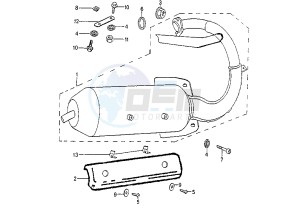 ZENITH LN/LS - 50 cc drawing EXHAUST