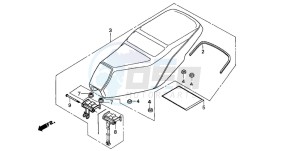 SH50 SH FIFTY drawing SEAT