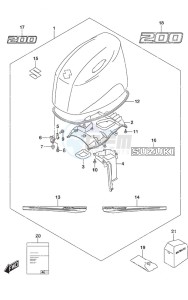 DF 200AP drawing Engine Cover