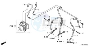 NSA700A9 Australia - (U / MME REF) drawing FRONT BRAKE HOSE