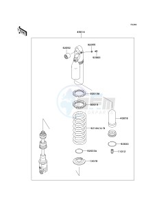 KLX 300 A [KLX300R] (A6F-A7A) A7F drawing SHOCK ABSORBER-- S- -