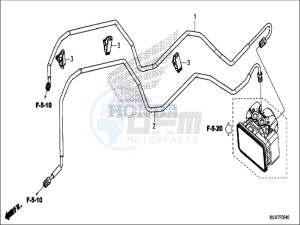 CB500FAH CB500F ED drawing BRAKE PIPE