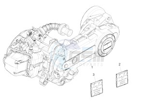 Liberty iGet 50 4T 3V (NAFTA) drawing Engine, assembly