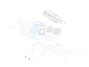 GTS 125 4T E4 ABS (EMEA) drawing Meter combination - Cruscotto