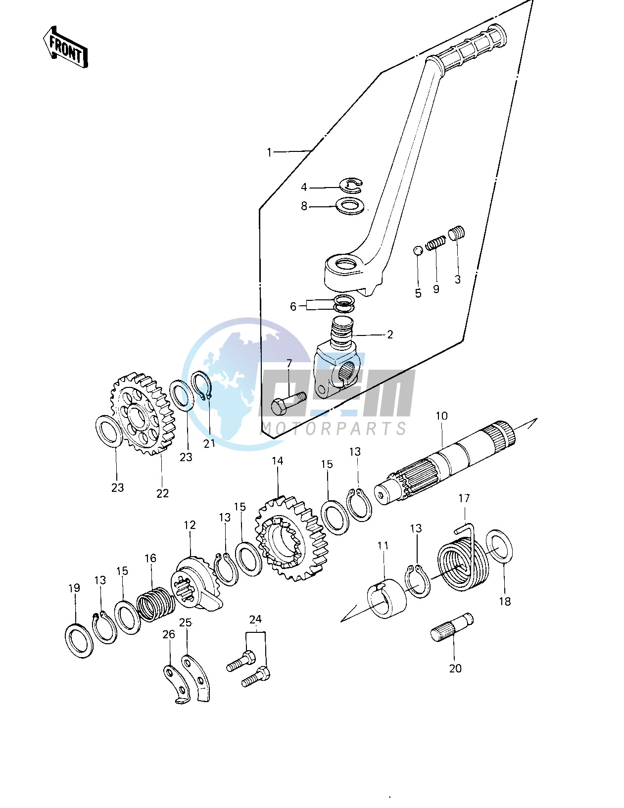 KICKSTARTER MECHANISM -- 80 A1- -