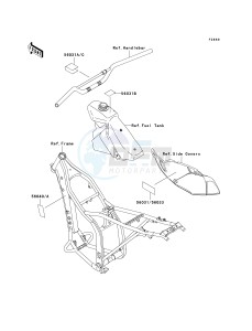 KLX 300 A [KLX300R] (A2-A6) [KLX300R] drawing LABELS