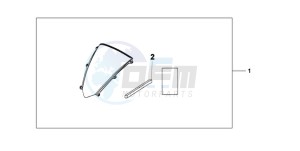 CBR600RA9 Europe Direct - (ED / ABS) drawing WINDSCREEN