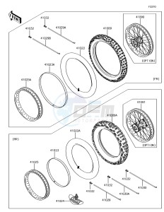 KX85-II KX85DHF EU drawing Tires