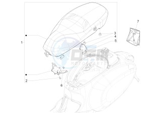 SPRINT 50 4T 3V E4-2020 (NAFTA) drawing Saddle/seats