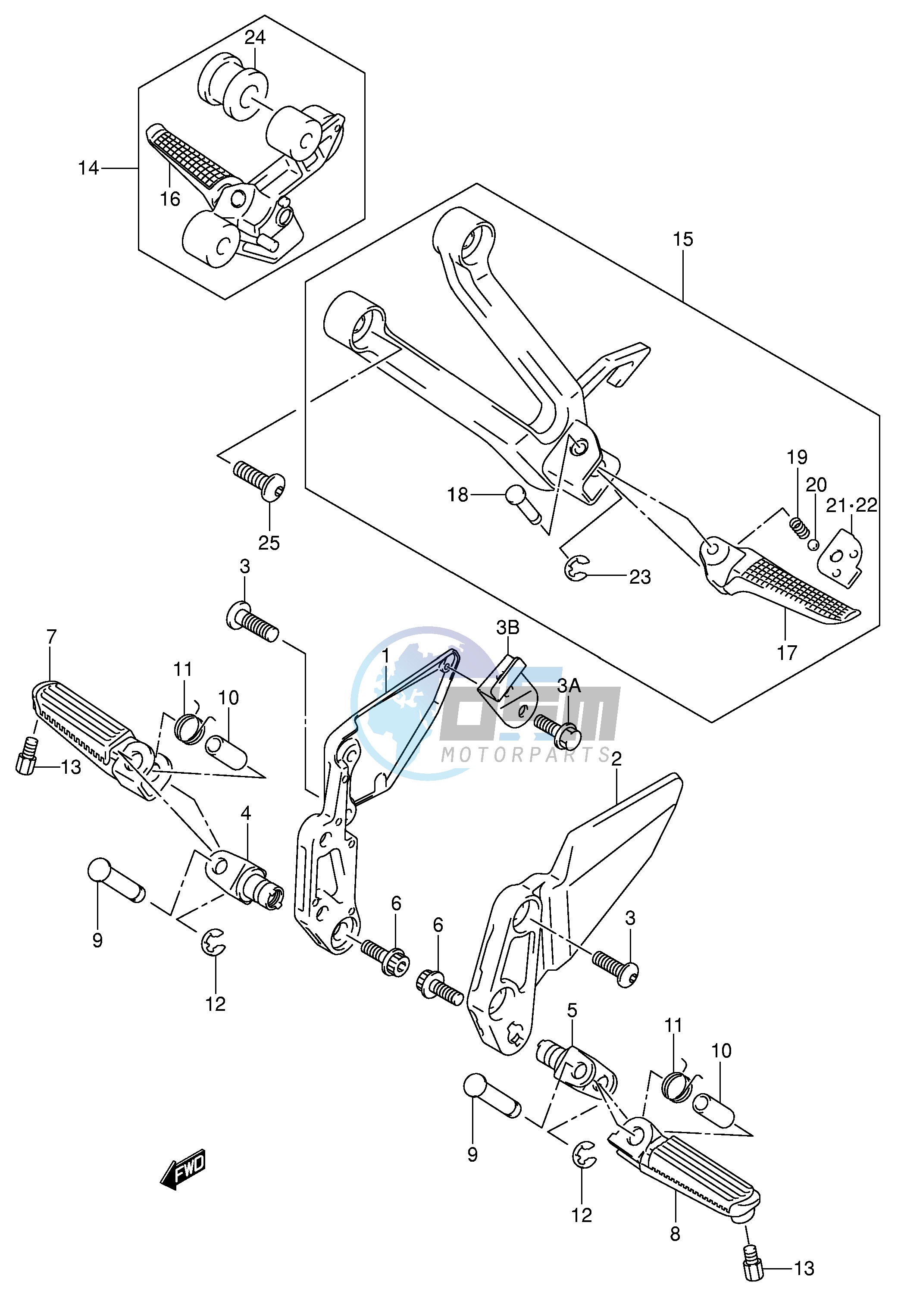 FOOTREST (MODEL K3)