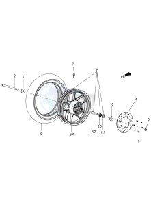 SR 150 4T-3V (EMEA-LATAM) drawing Front wheel