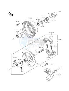 KLF 220 A [BAYOU 220] (A5-A9) [BAYOU 220] drawing FRONT HUB