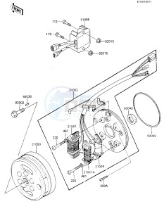 KL 250 C [KLR250] (C1-C2) [KLR250] drawing GENERATOR_REGULATOR