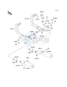 ZG 1000 A [CONCOURS] (A6F) A6F drawing MUFFLER-- S- -