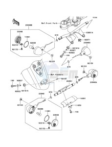 VN2000 CLASSIC VN2000H8F GB XX (EU ME A(FRICA) drawing Turn Signals