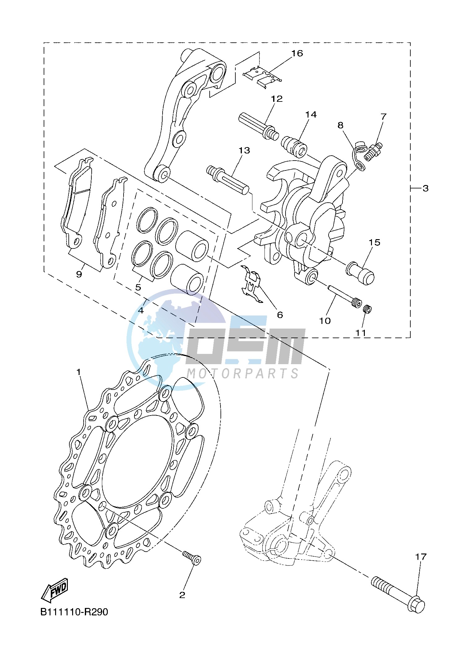 FRONT BRAKE CALIPER