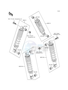 KLF 300 B [BAYOU 300] (B5-B9) [BAYOU 300] drawing SHOCK ABSORBER-- S- -