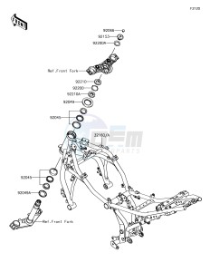 Z650 ER650HJF XX (EU ME A(FRICA) drawing Frame