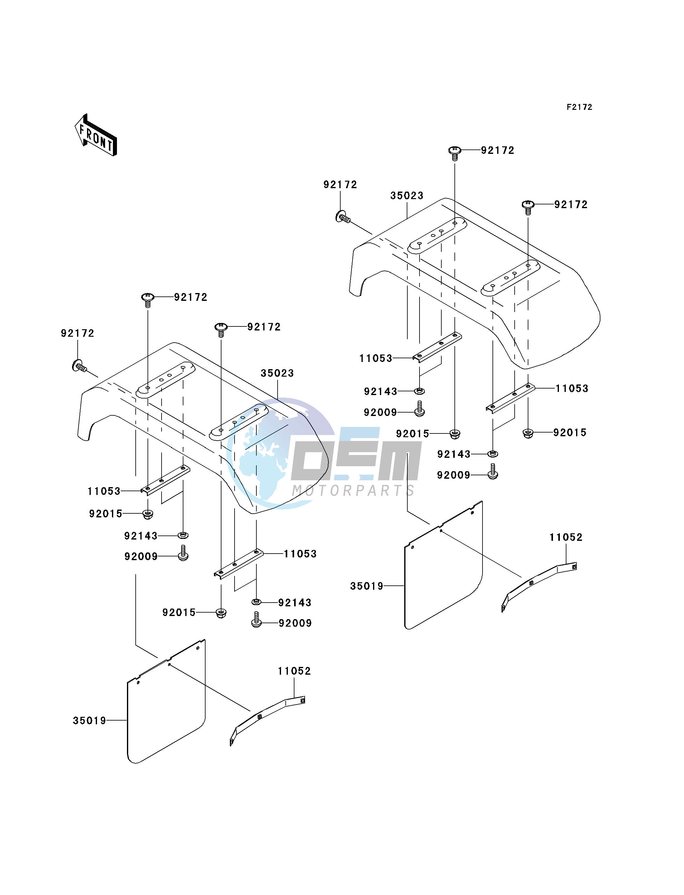 REAR FENDER-- S- -