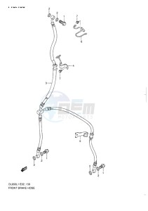 DL 650 V-STROM EU-UK drawing FRONT BRAKE HOSE